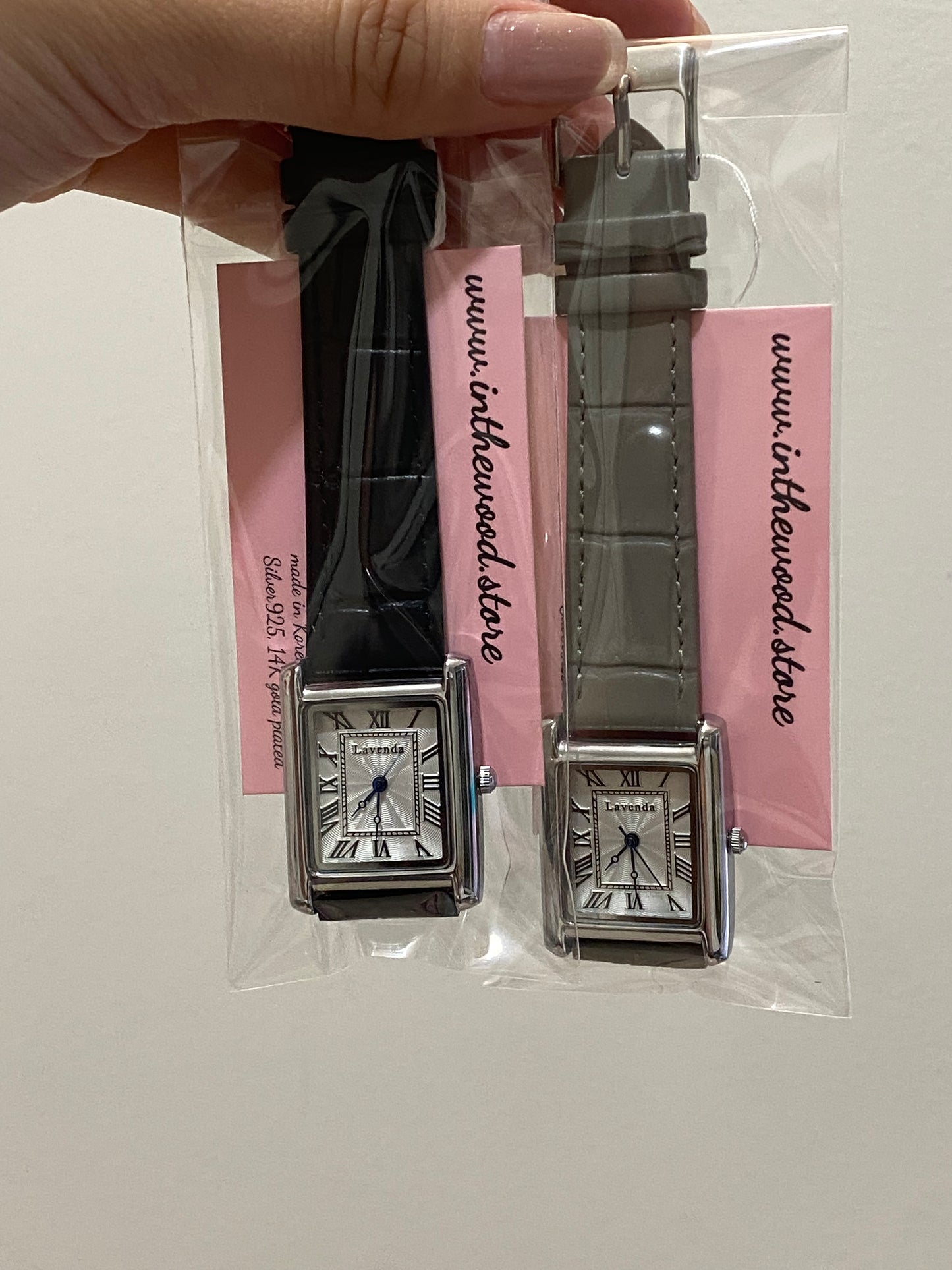 Roma Square Watch #1 - Silver Black & Grey