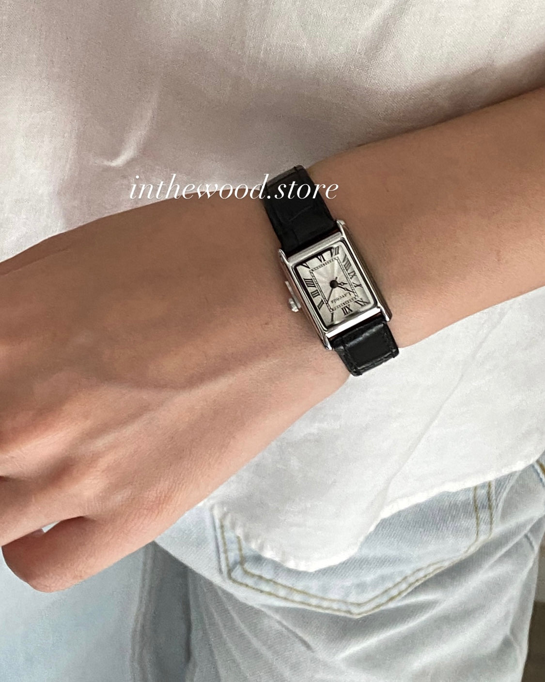 Mini Roma Square Watch-Silver