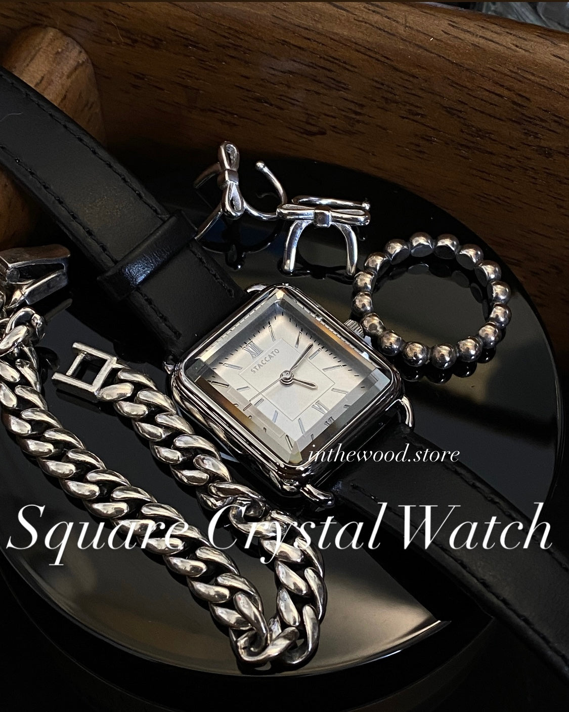 Square Crystal Watch