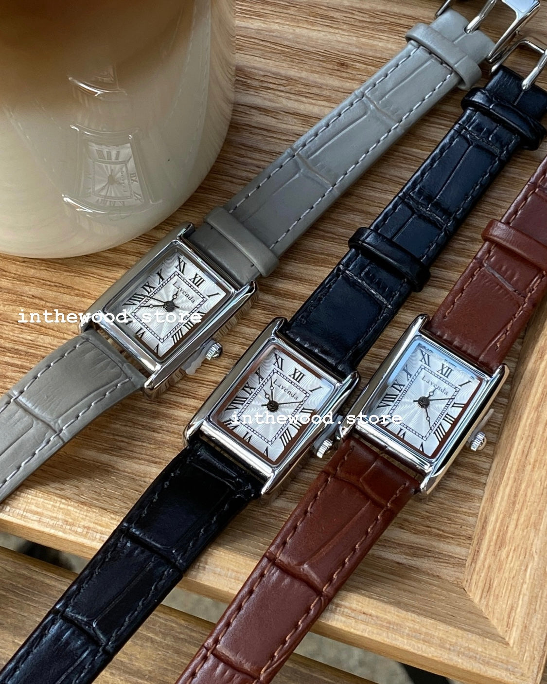 Mini Roma Square Watch-Silver