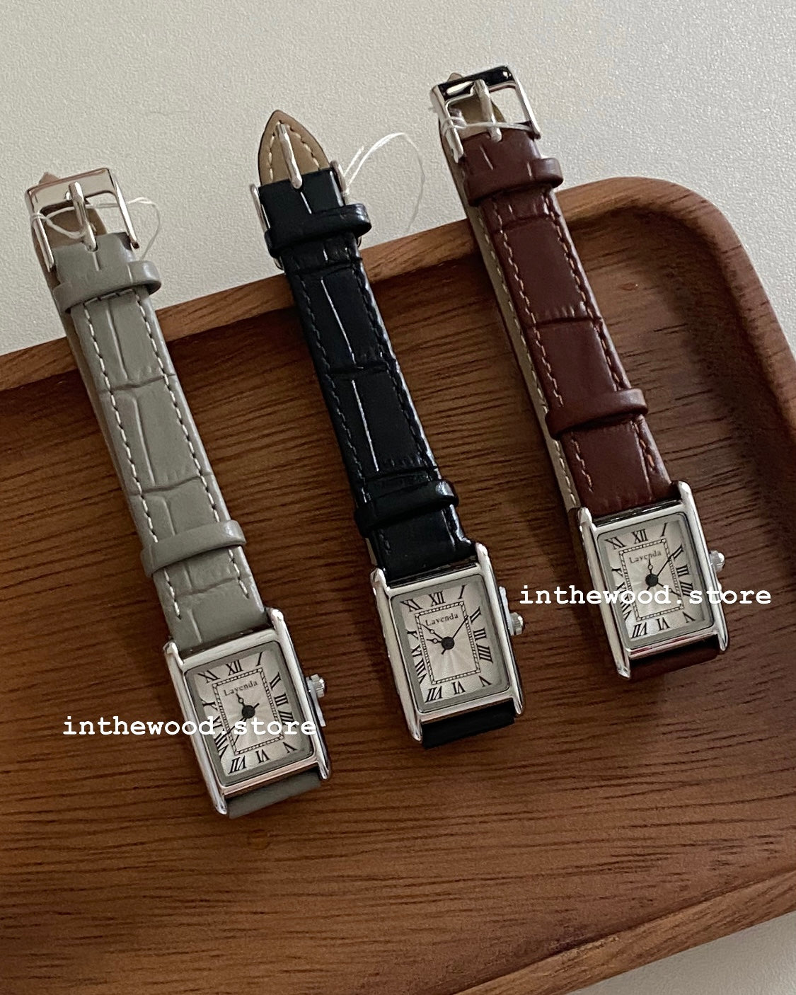 Mini Roma Square Watch-Silver