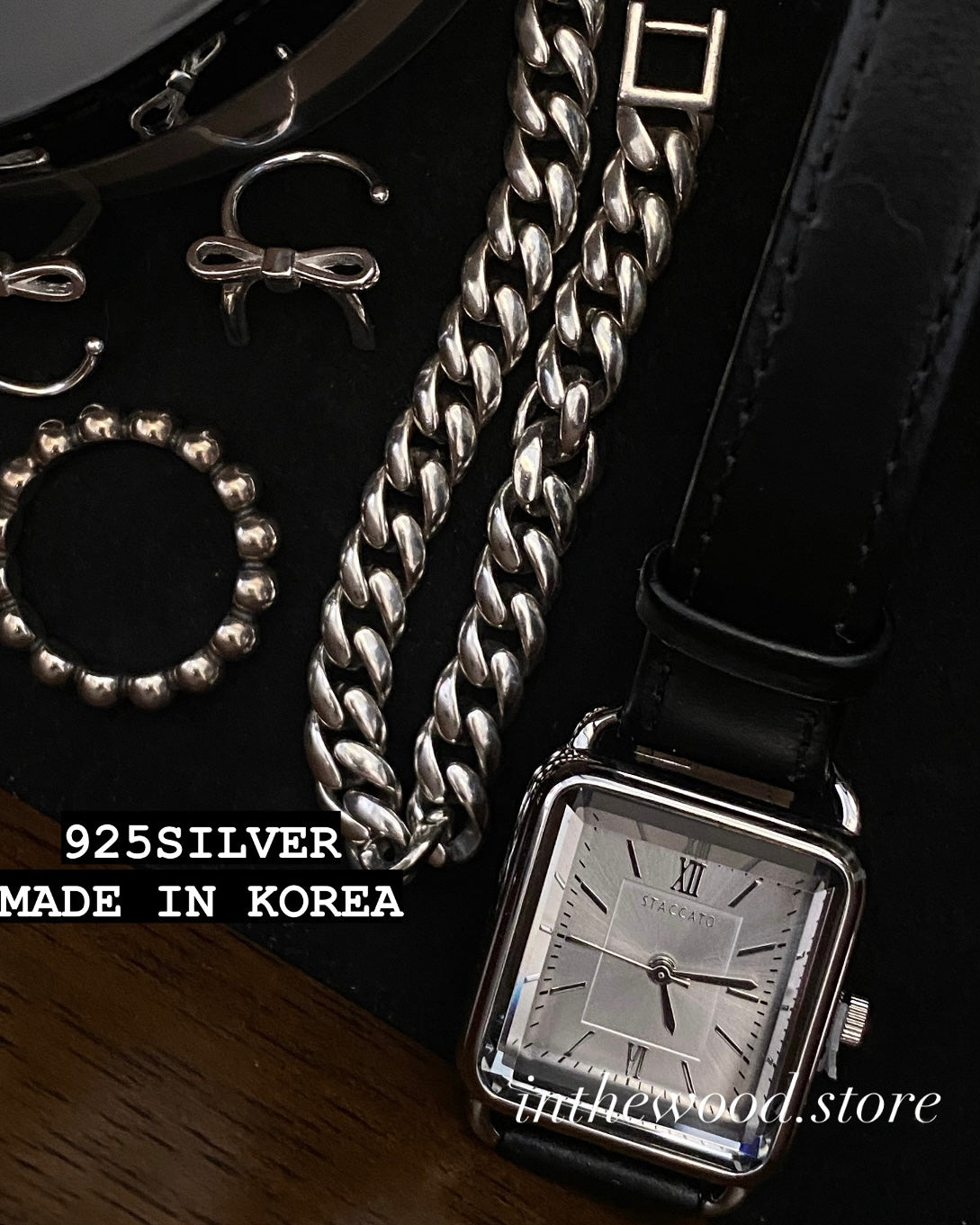 Square Crystal Watch