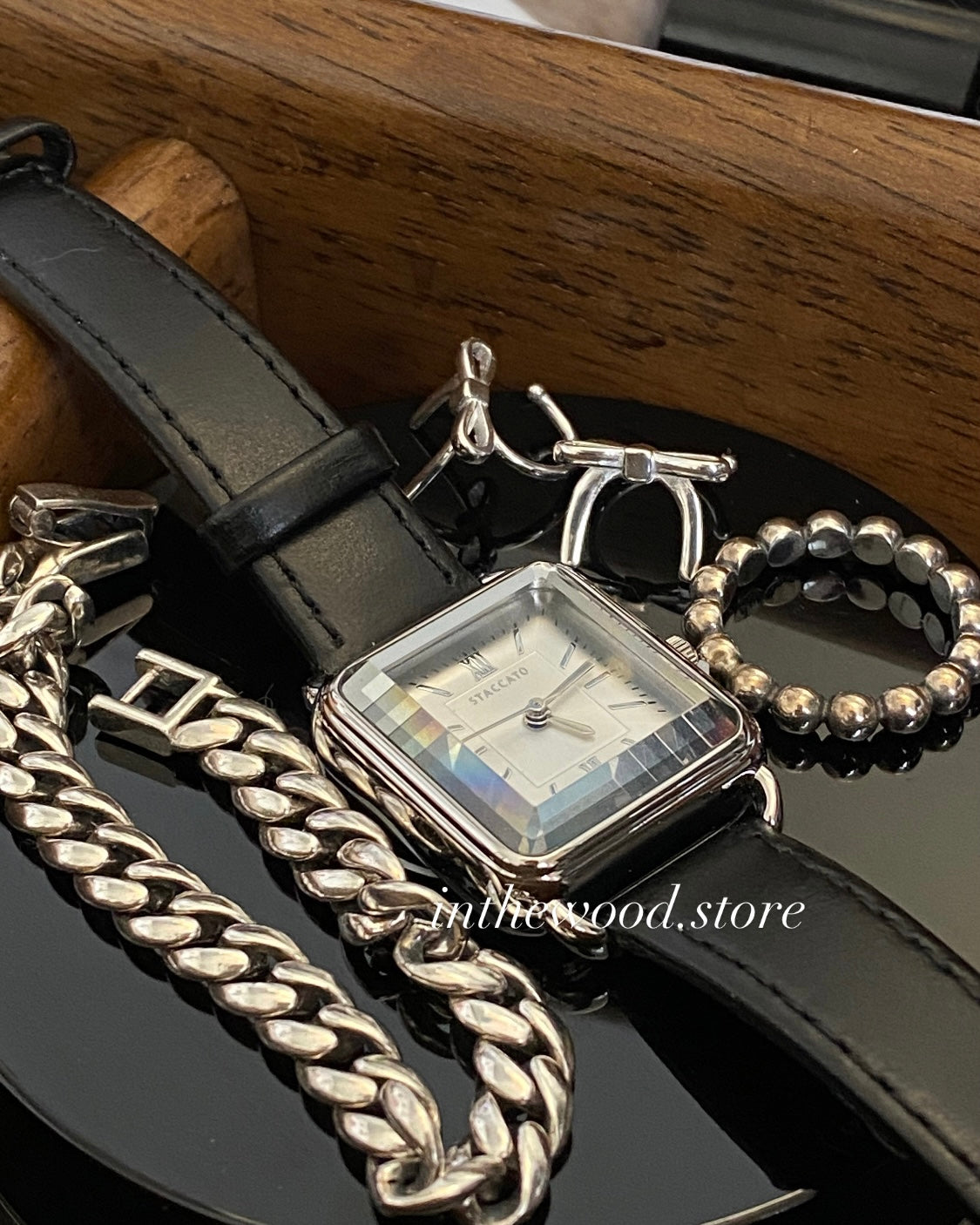 Square Crystal Watch