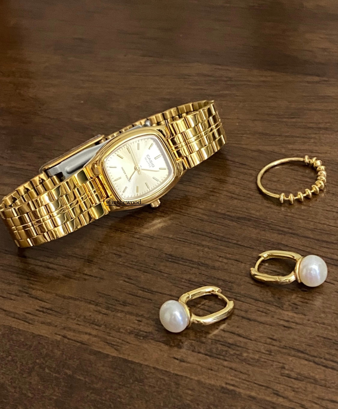 經典款🤍Casio Classic Gold Watch