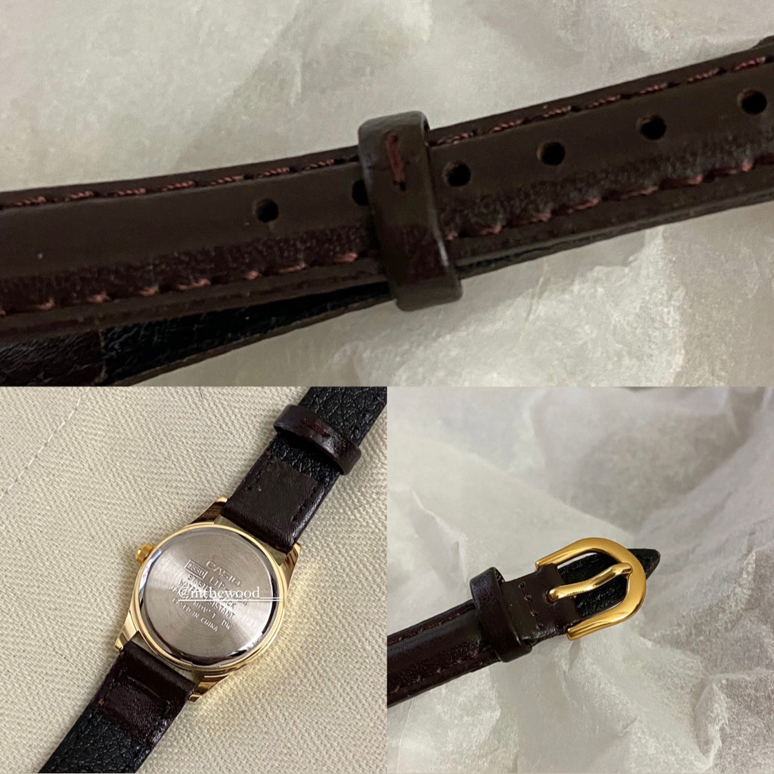 Casio mini gold heart