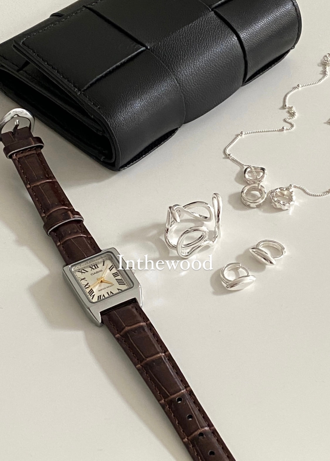 Casio Watch#5 Roman Numeral Dial Brown Strap