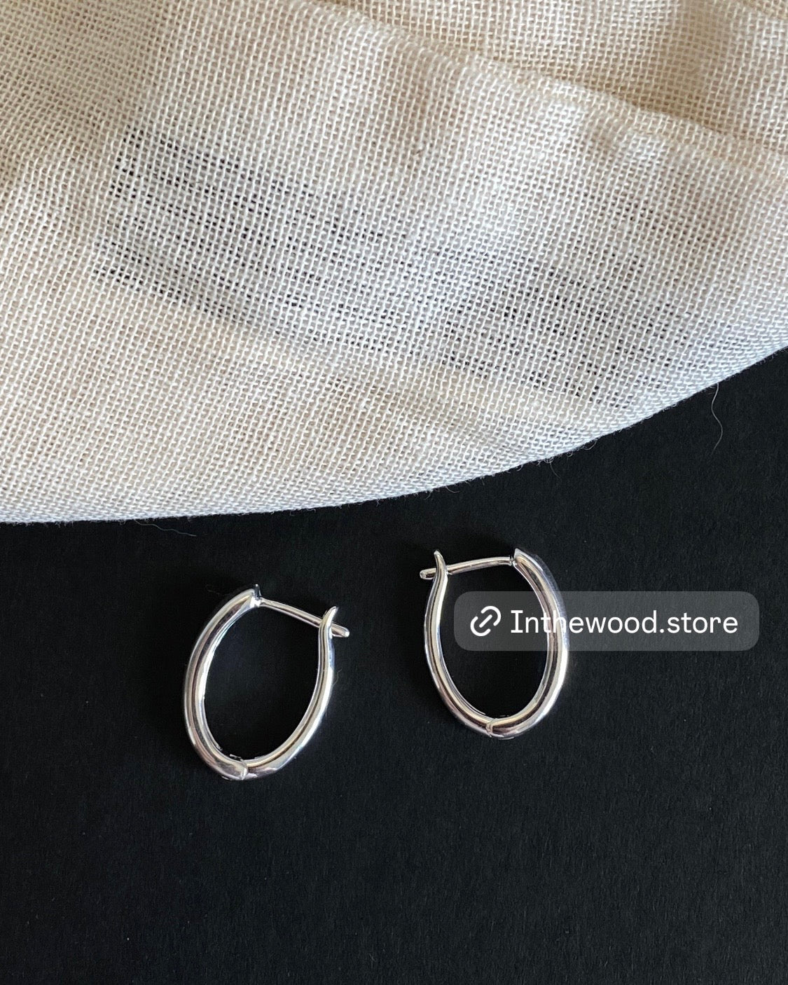 [925silver] Ellipse Earrings