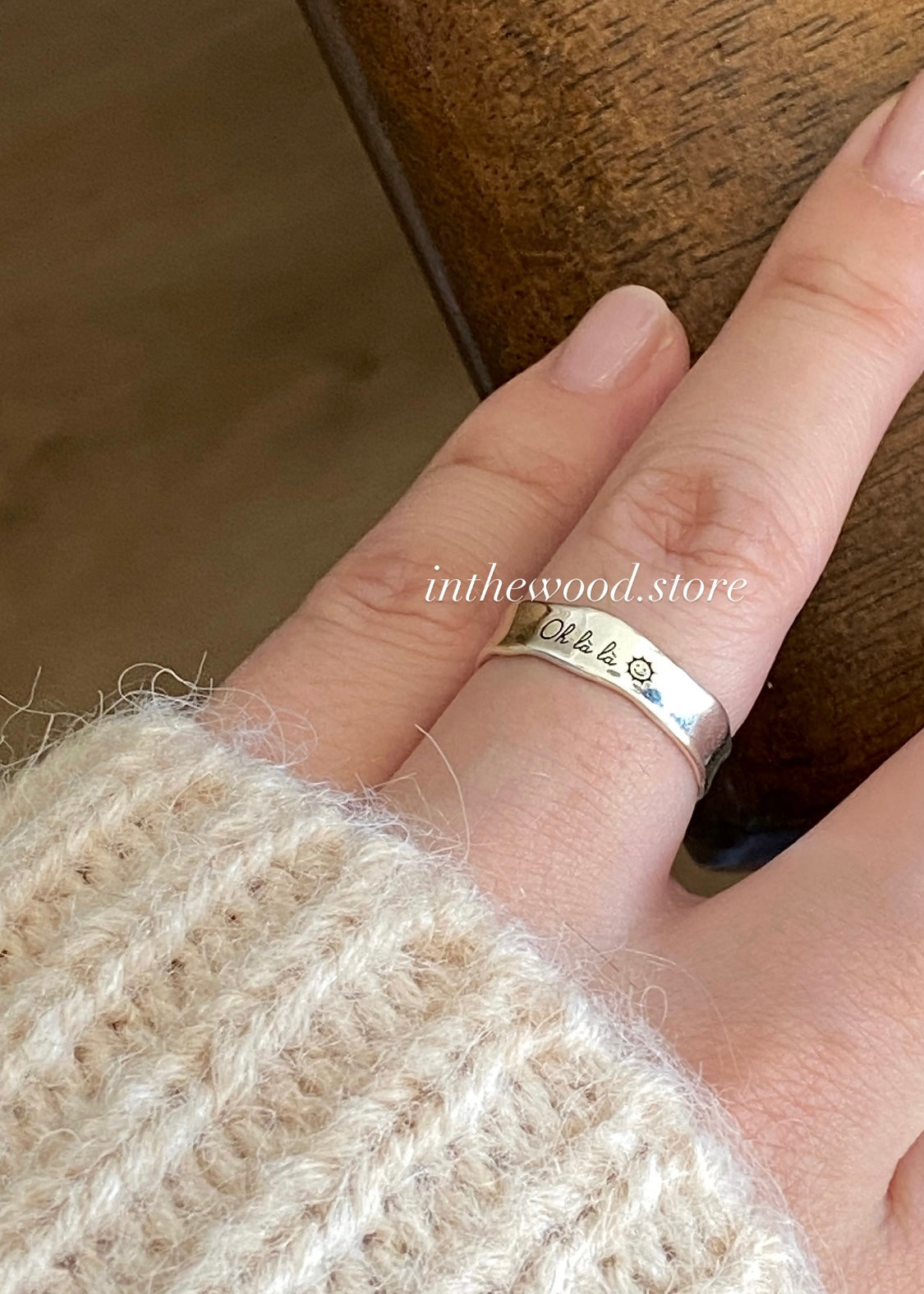 [925silver] 客制刻字 🖤 Rare Ring