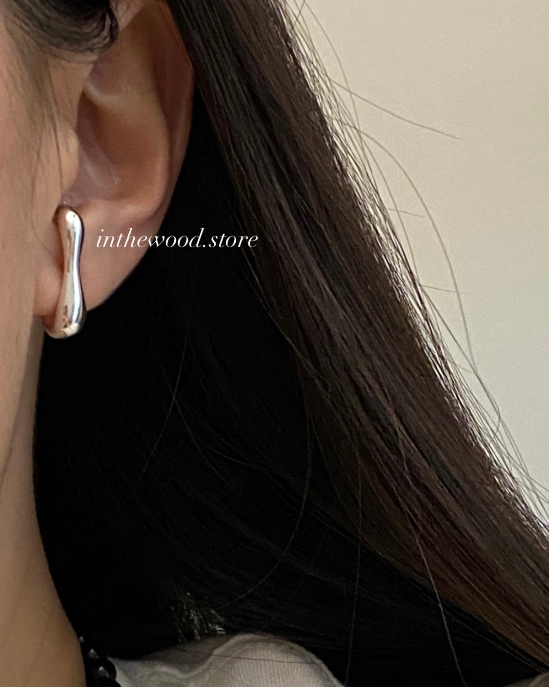 [925silver] Hook earrings