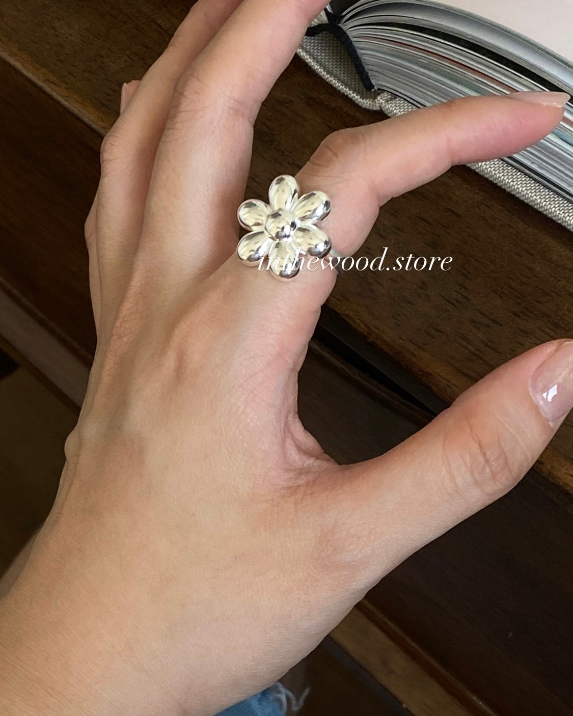 [925silver] Mega Daisy Ring