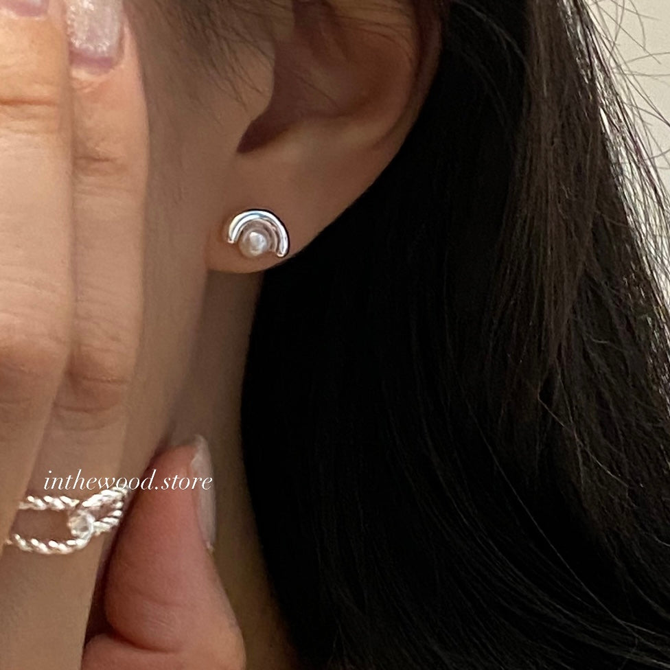 [925silver] Vera Pearl Earrings