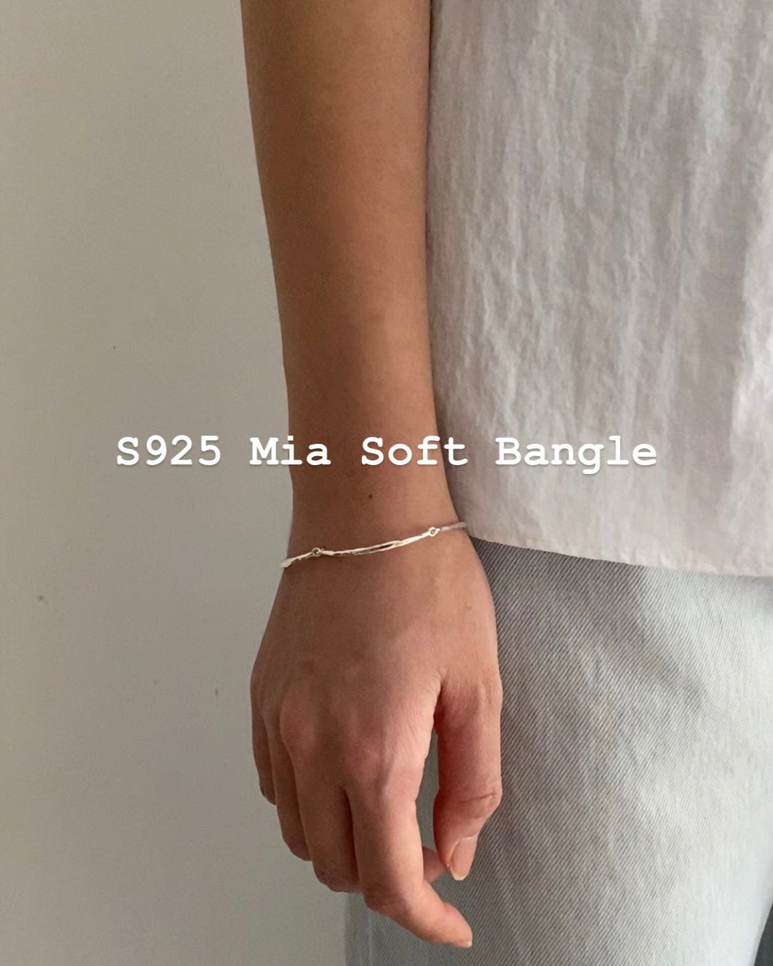 [925silver] Mia Soft Bangle