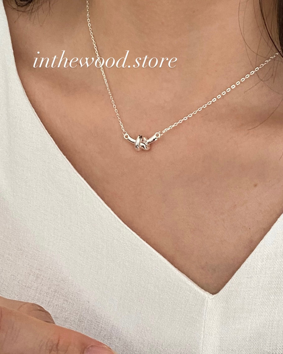 [925silver] Knot Necklace