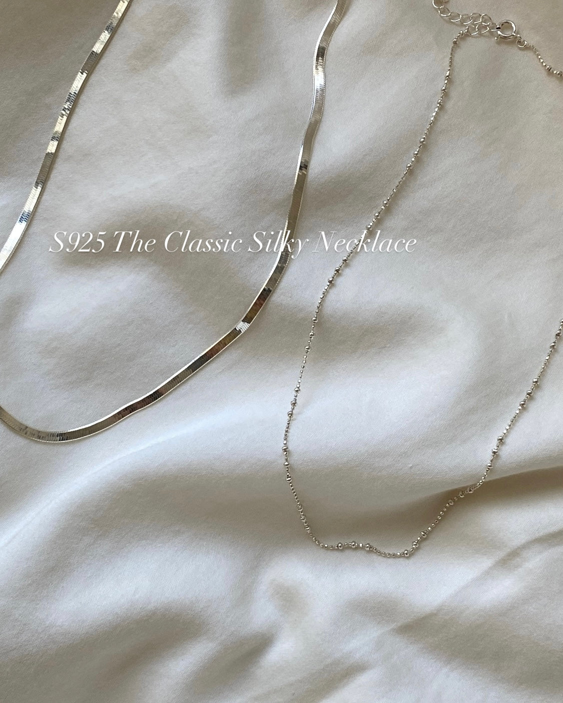 [925silver] The Classic Silky Necklace