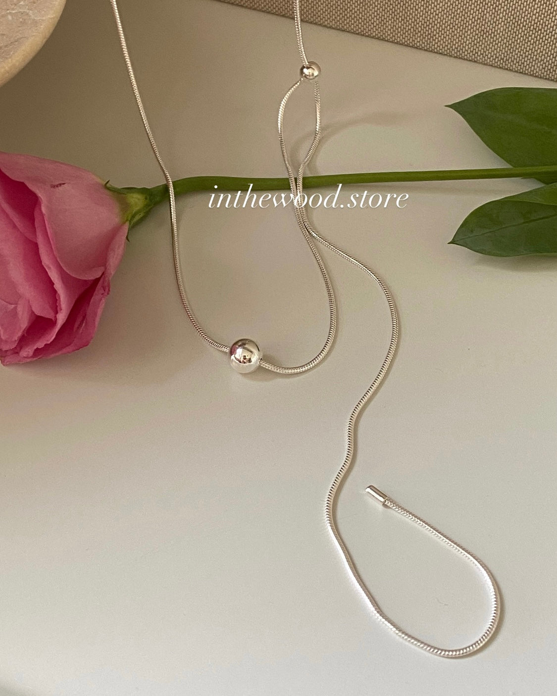 [925silver] Long Dot Necklace