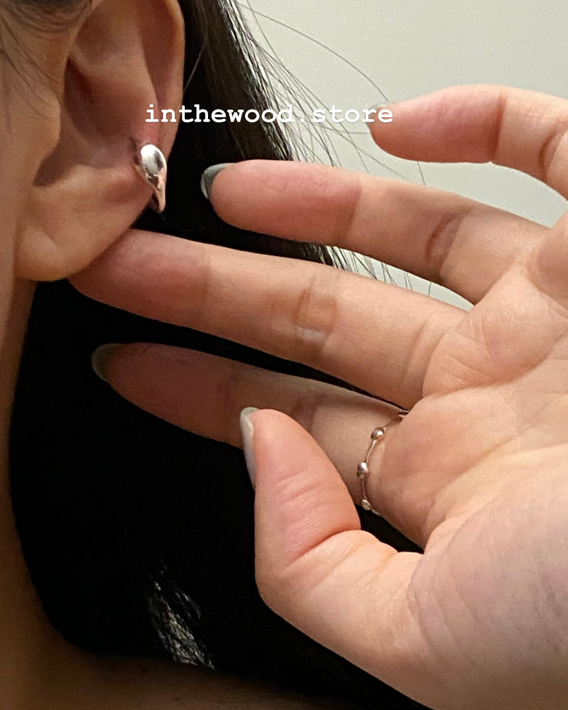 [925silver] Point Ear Cuff