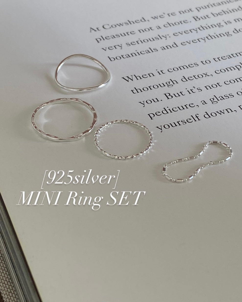 [925silver] MINI Rings SET