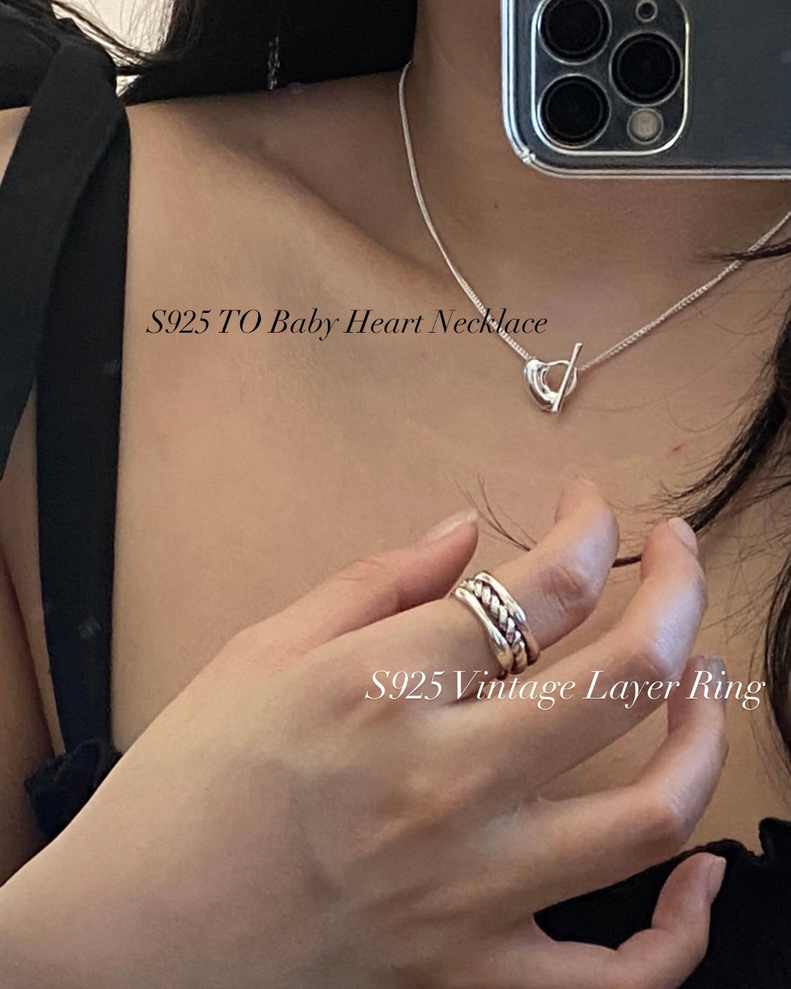 推薦款📣[925silver] TO Baby Heart Necklace