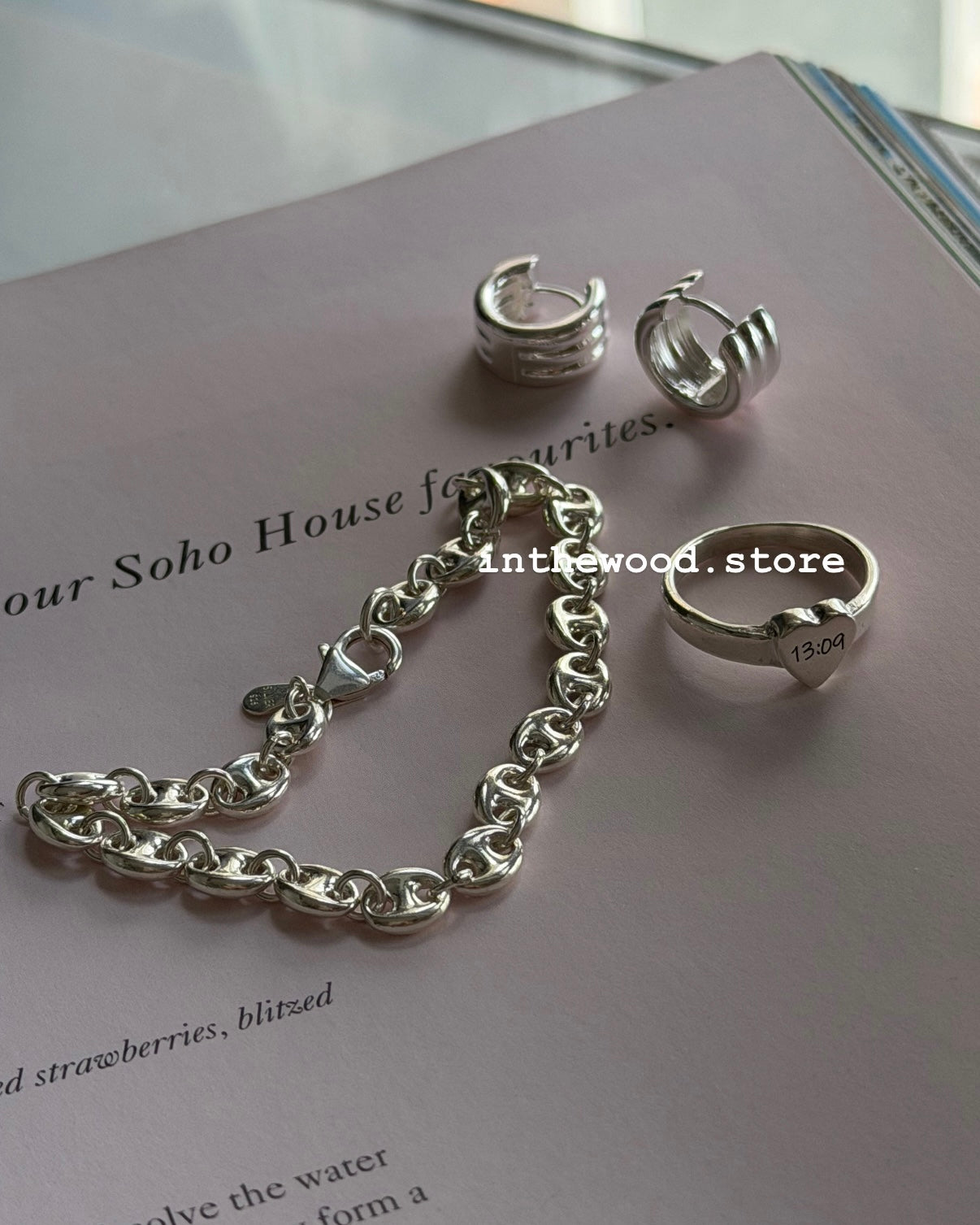 [925silver] Mini Layer One Touch Earrings