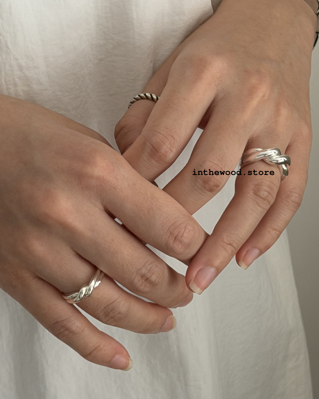 [925silver] MINI Double Knot Ring