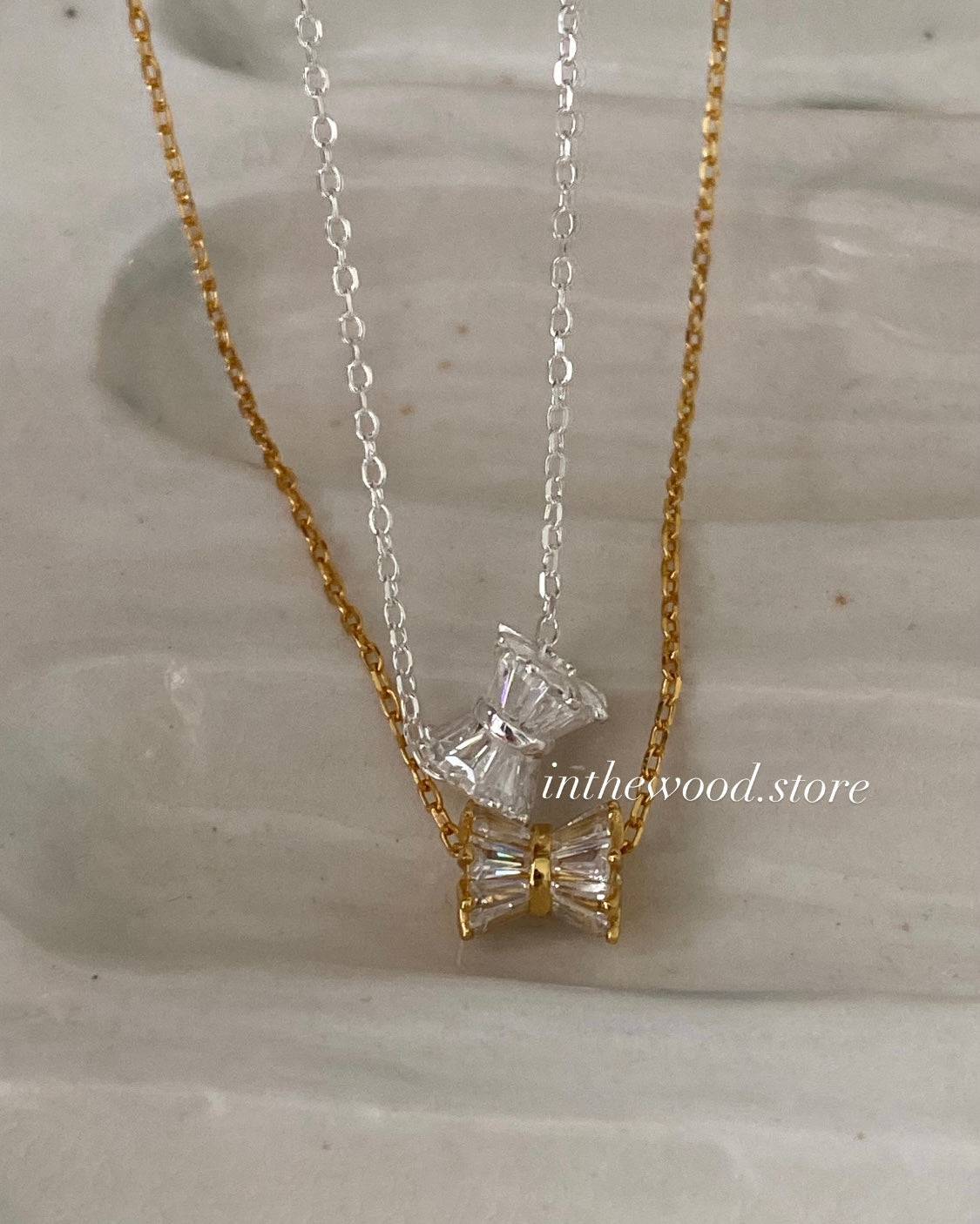 [925silver] Bling Funnel Necklace