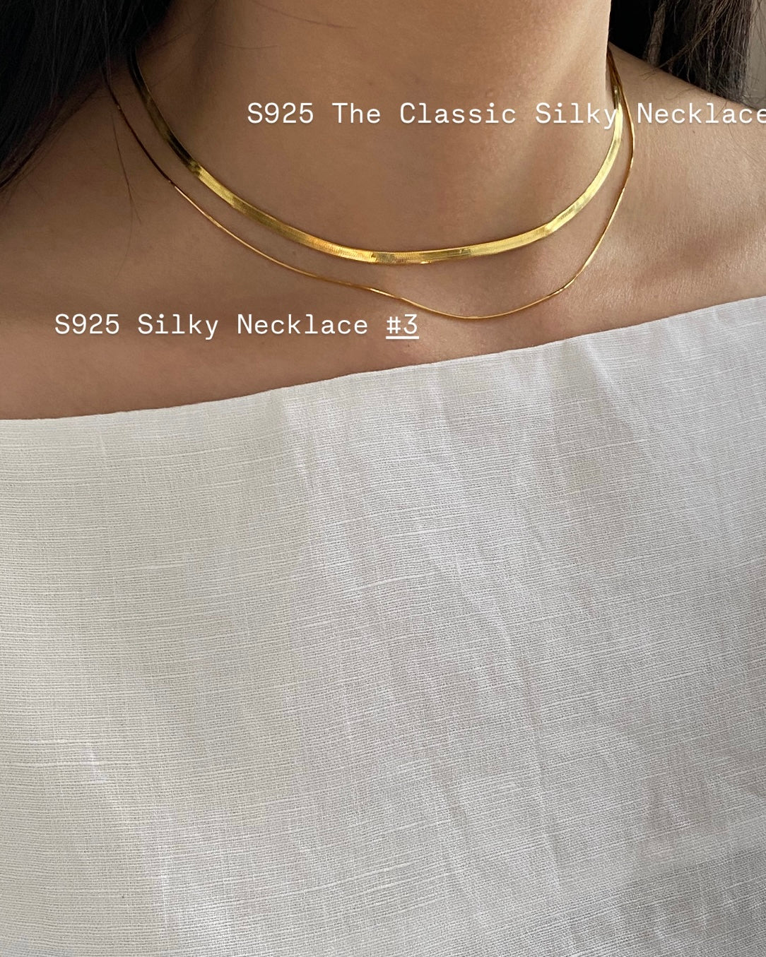 [925silver] The Classic Silky Necklace