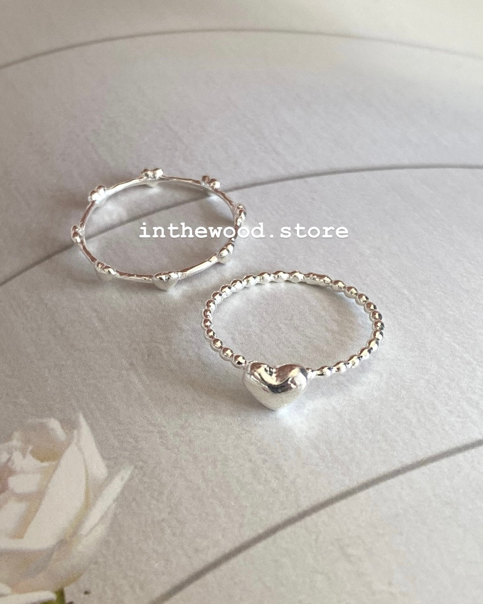 [Handmade 925silver] Plump Heart Ring