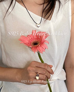 [925silver] Baby Heart Necklace