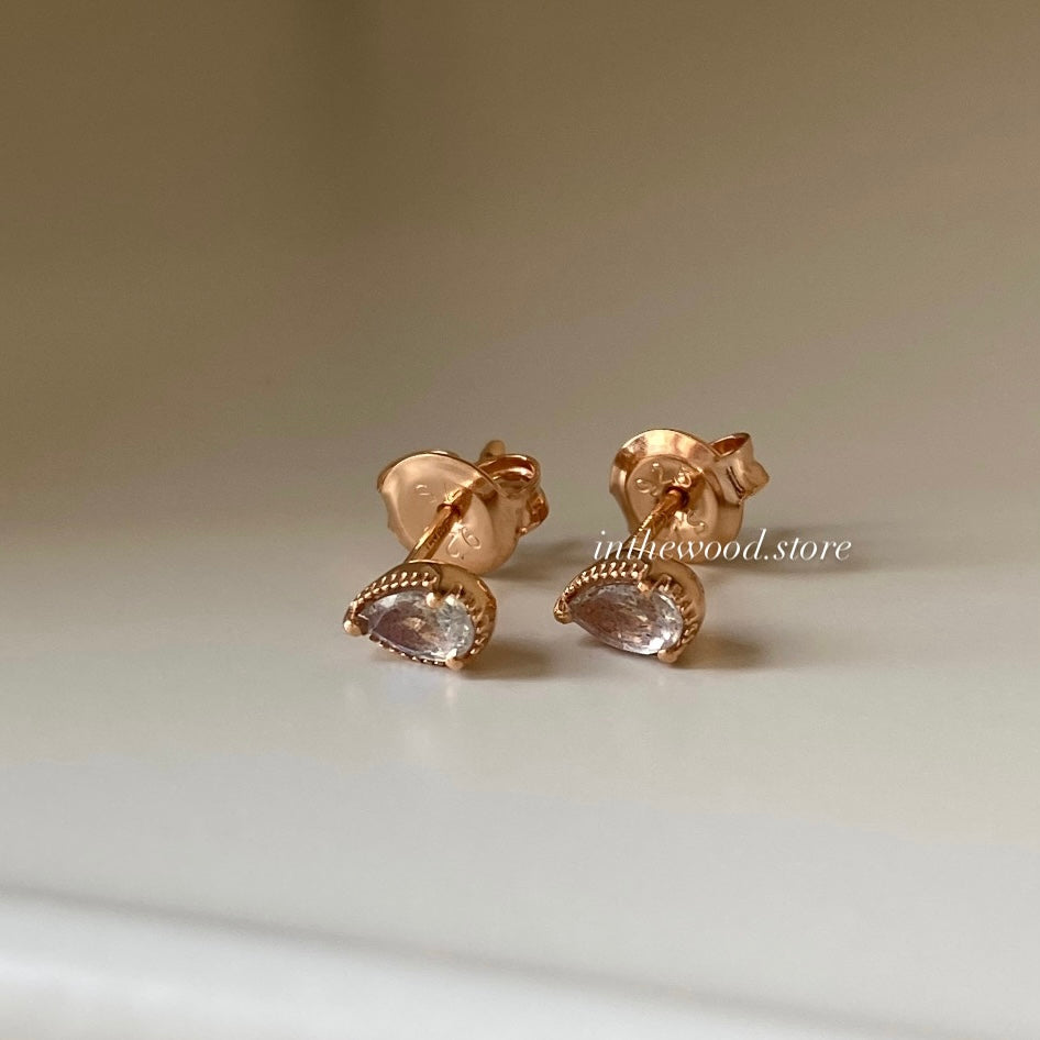 [925silver+Gemstone] Labradorite Earrings