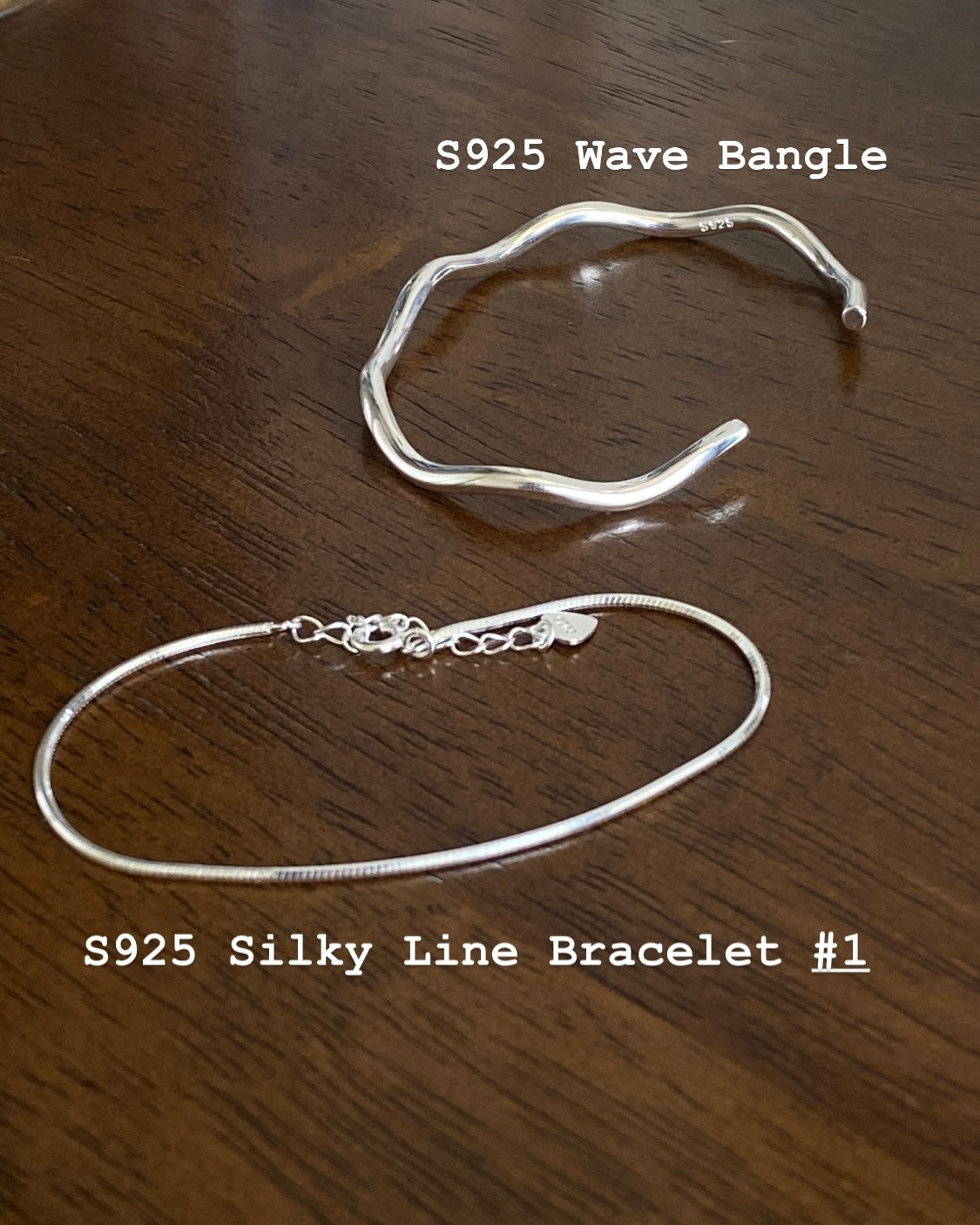 推薦款 🦋 [925silver] Silky Line Bracelet #1 & #2