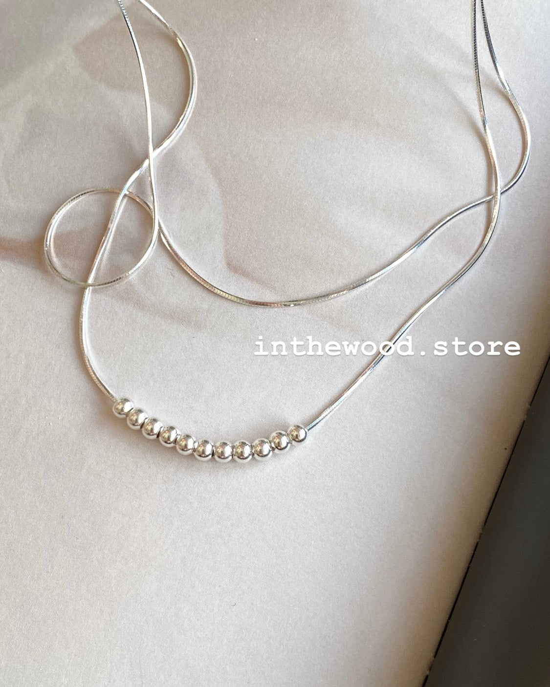 [925silver] Layer Dots Necklace