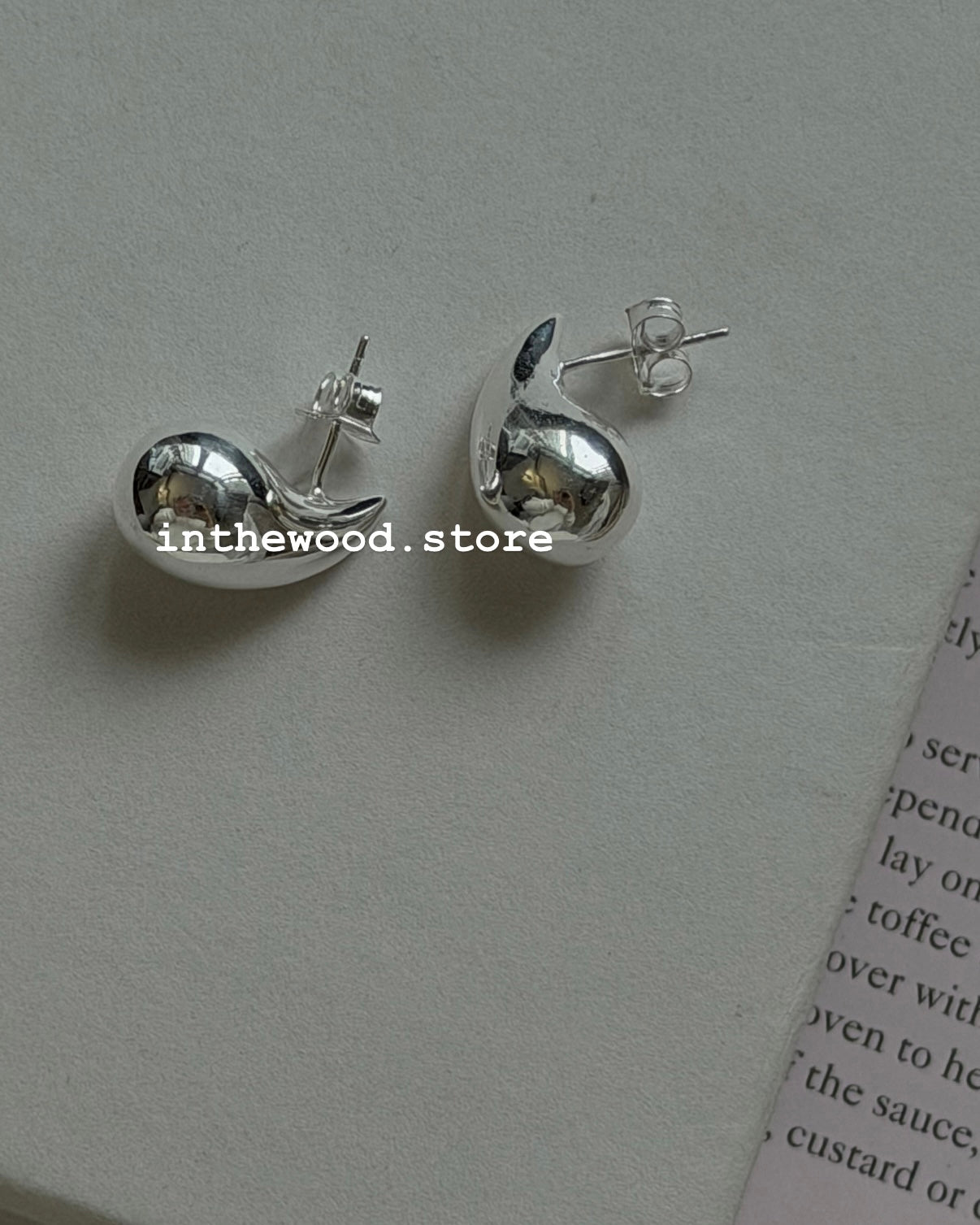 [925silver] Bold Drip Earrings
