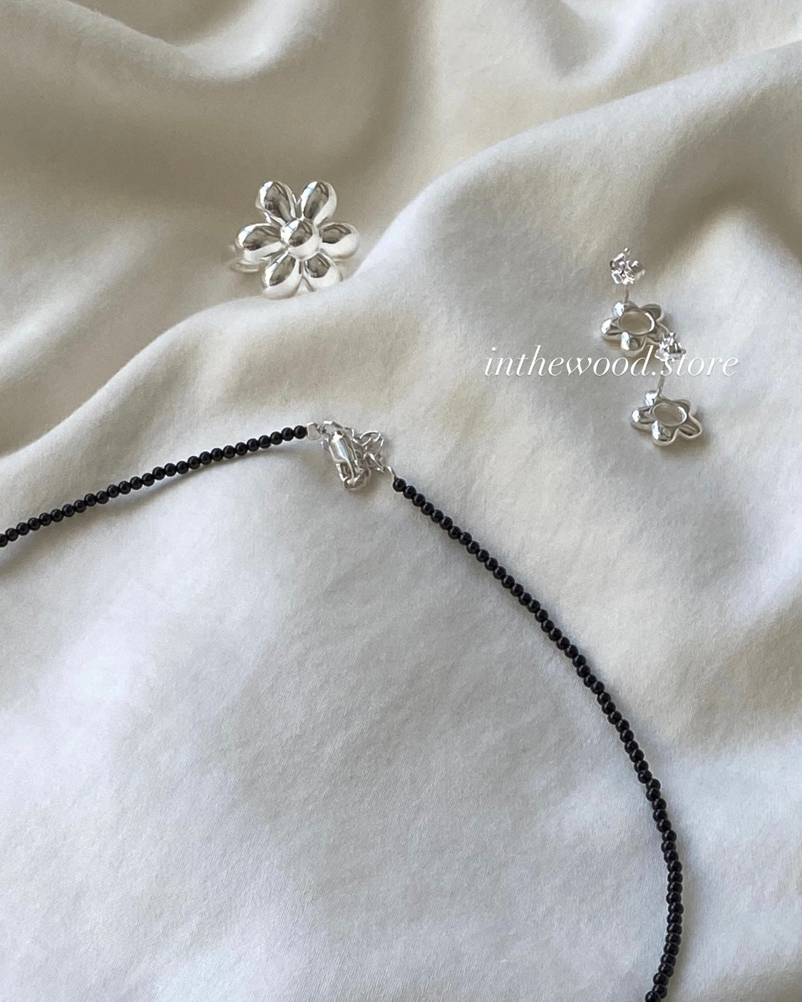 [925silver] Mini Black Onyx Necklace