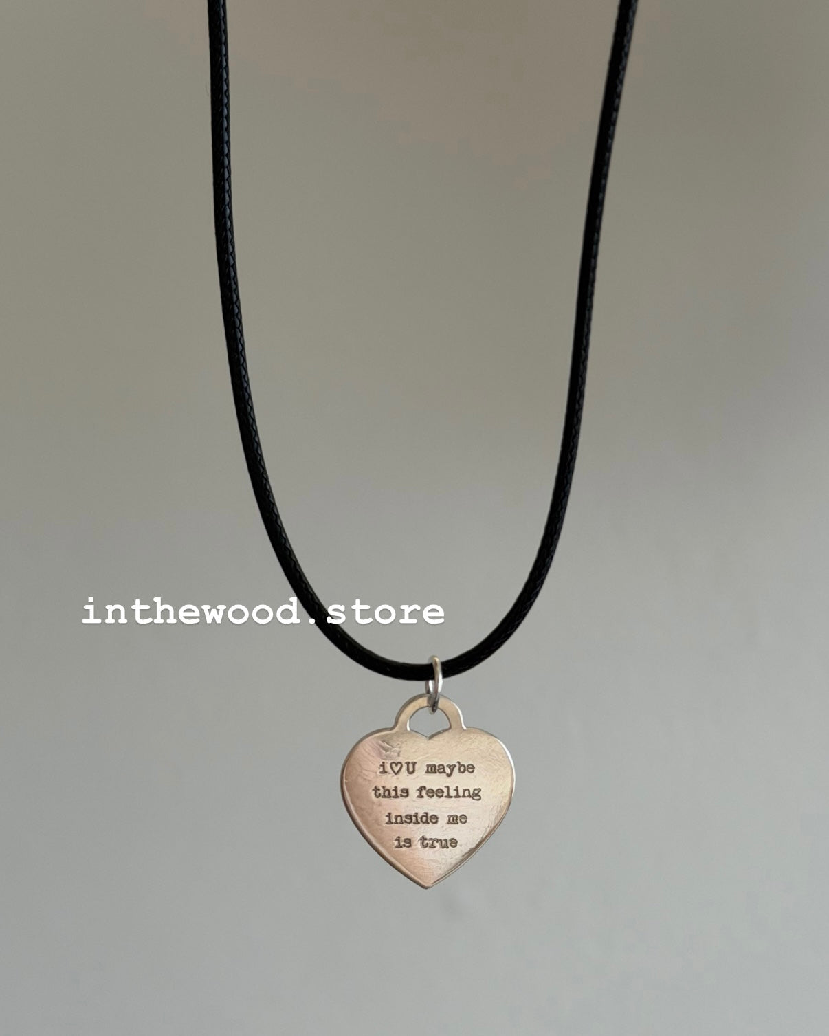 [925silver] Custom Engraved LOVE Letter Necklace