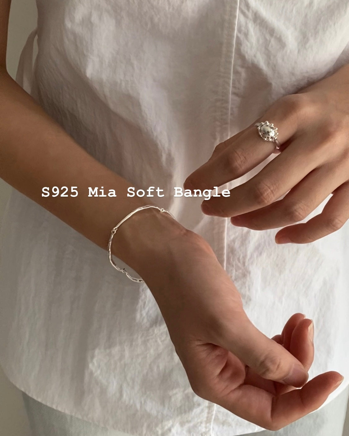 [925silver] Mia Soft Bangle