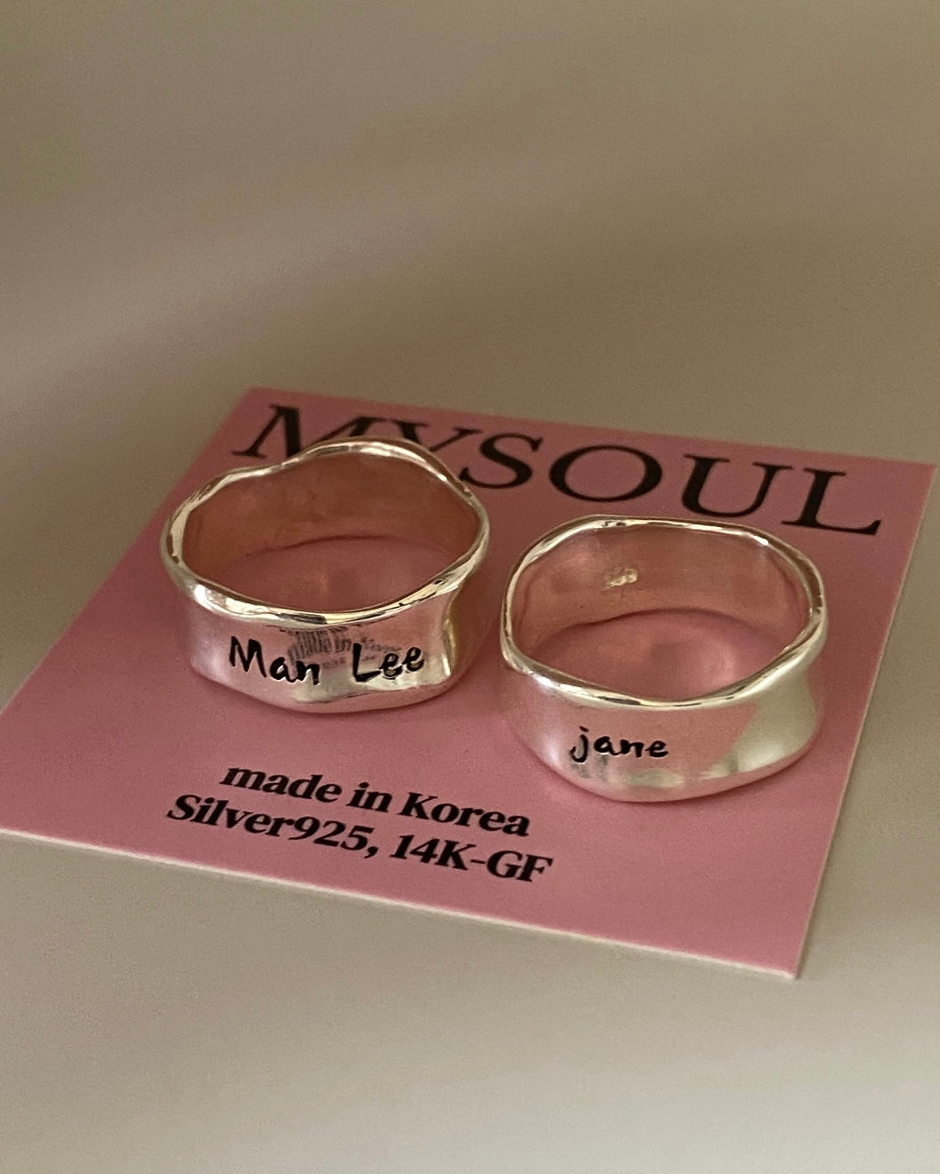 [Handmade 925silver] Customized Stamp Ring