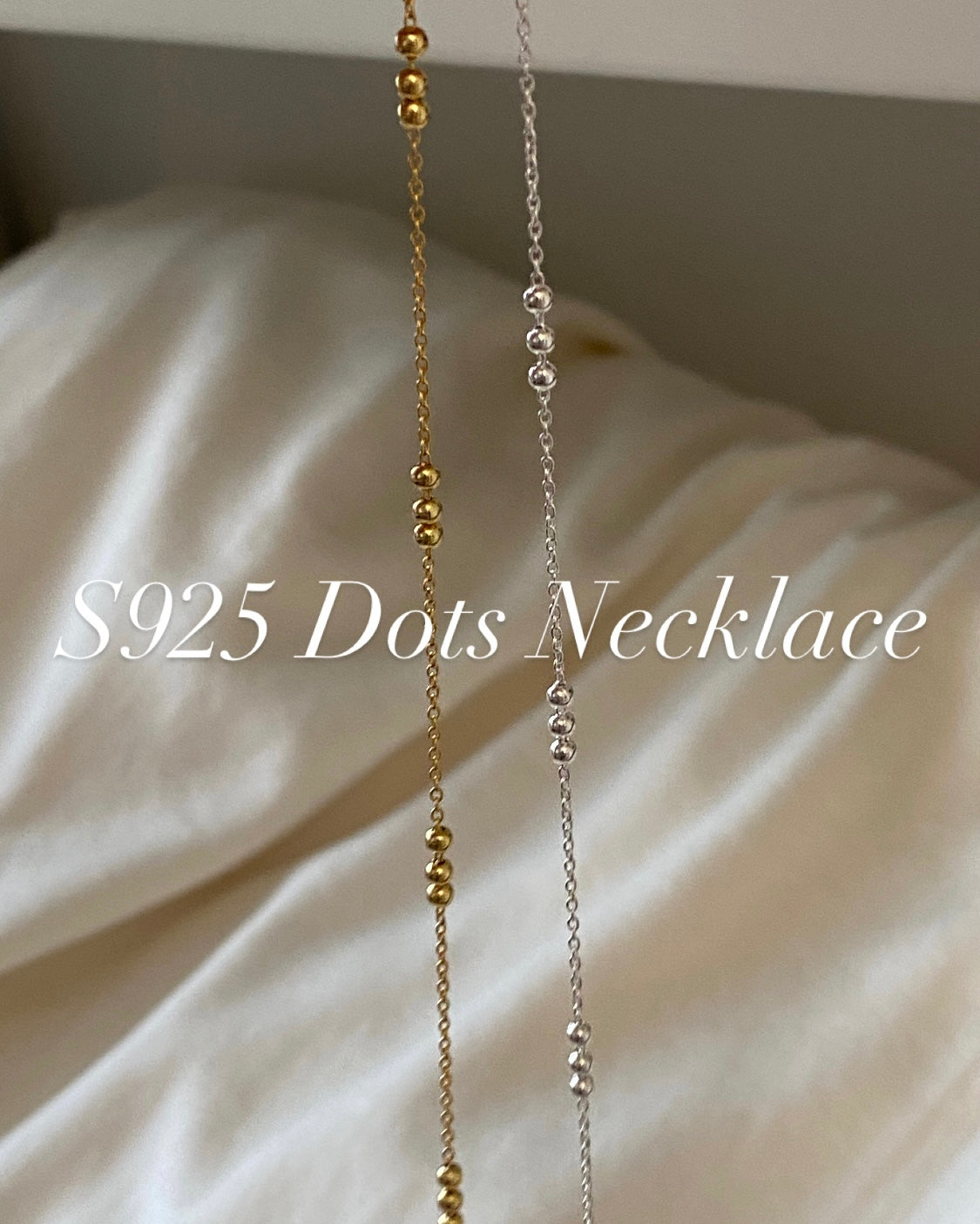 [925silver] Dots Necklace