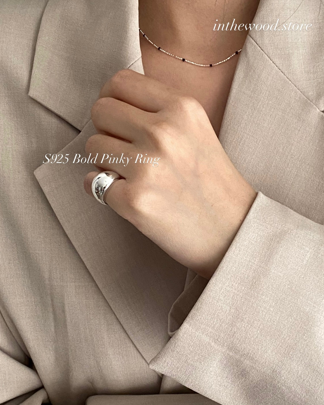 推薦款📣 [925silver] Bold Pinky Ring