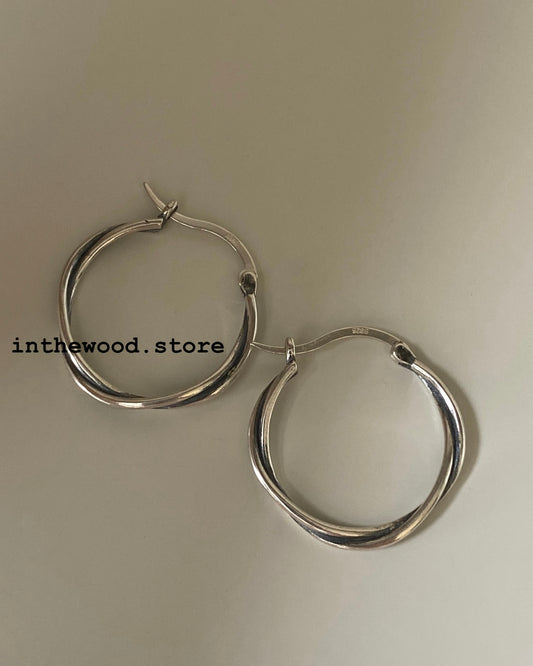 [925silver] Vintage Twist Earrings