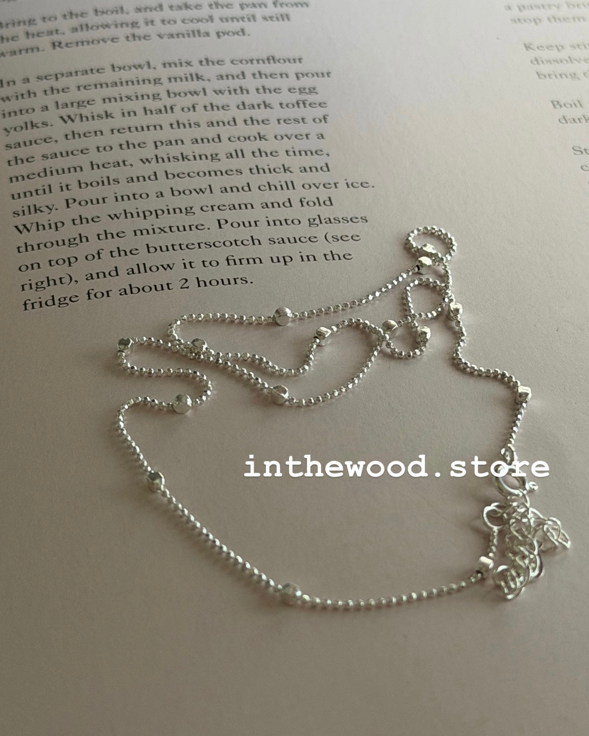 [925silver] Square Dot Necklace