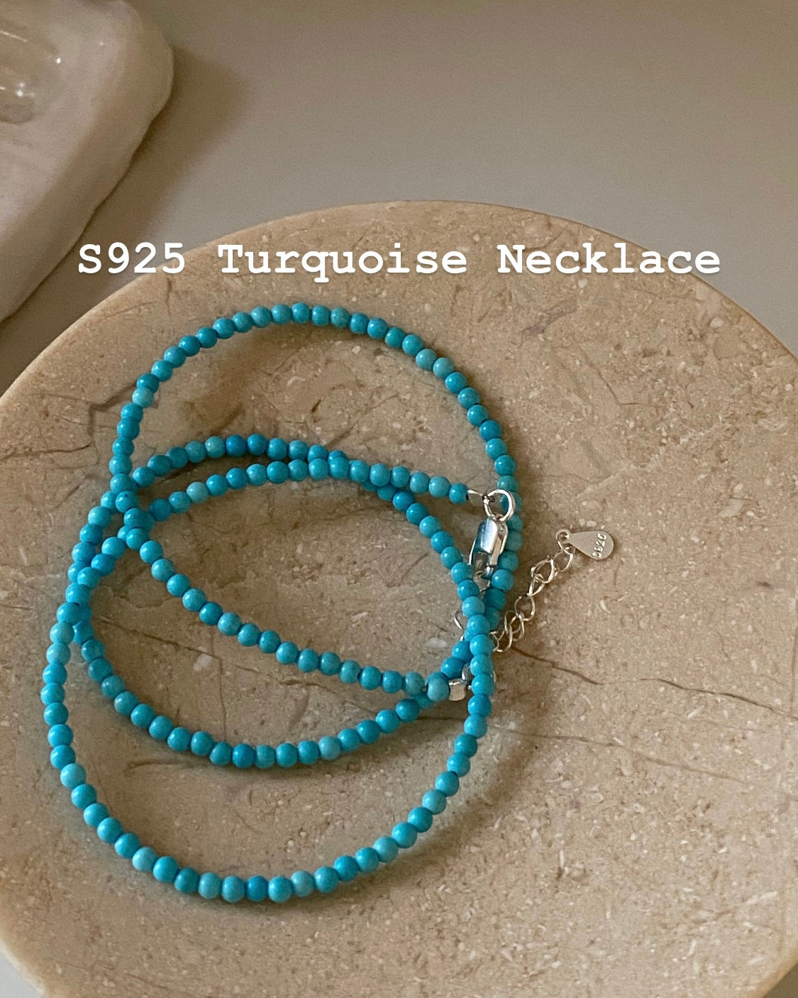 [925silver+Gemstone] Turquoise Necklace