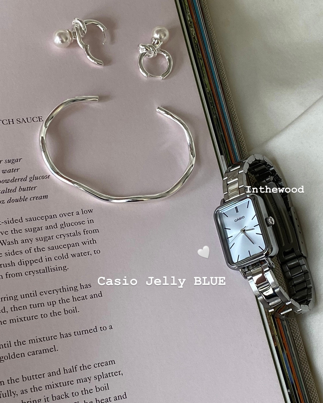 Casio Jelly PINK & BLUE Square Steel WATCH