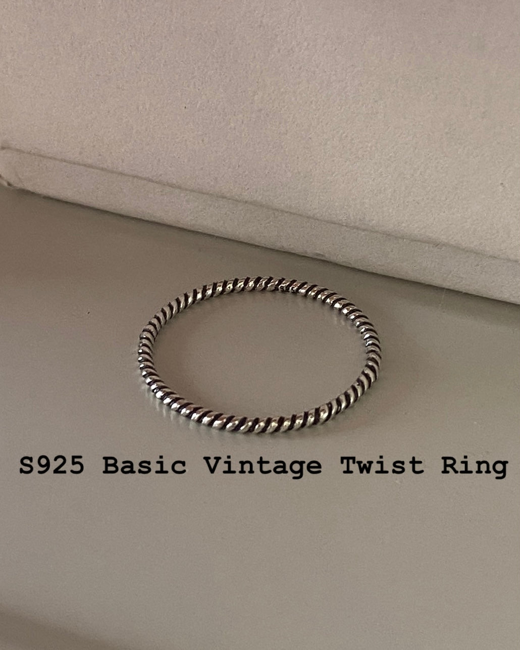 [925silver] Basic Vintage Twist Ring