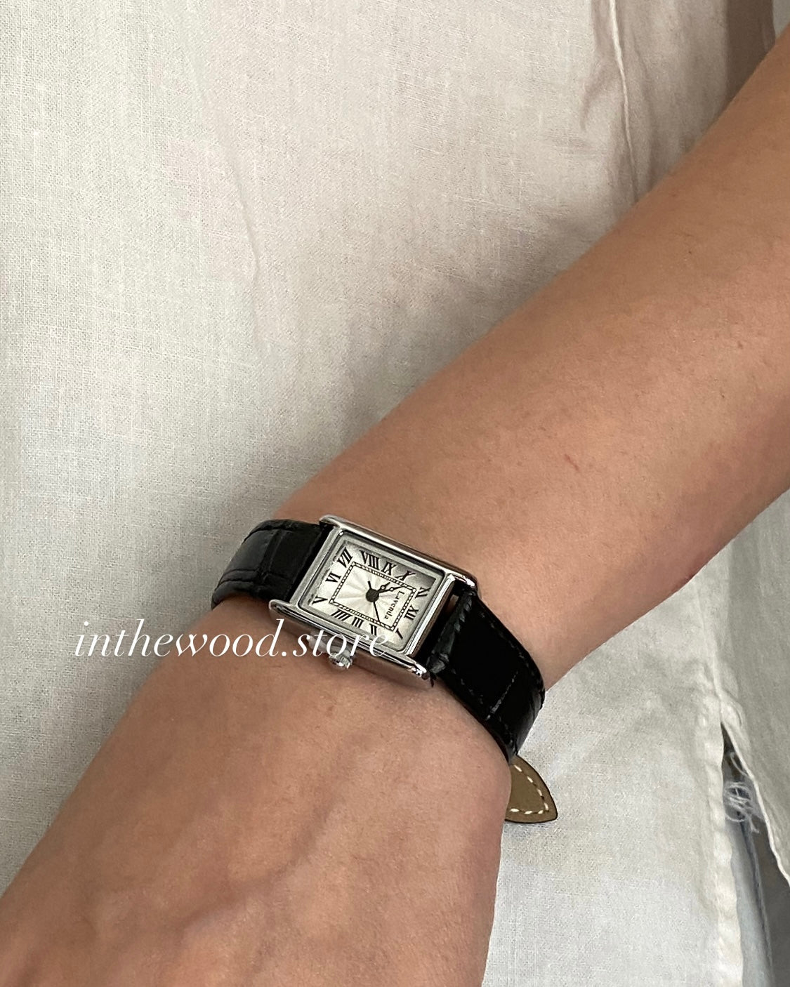 Mini Roma Square Watch-Silver