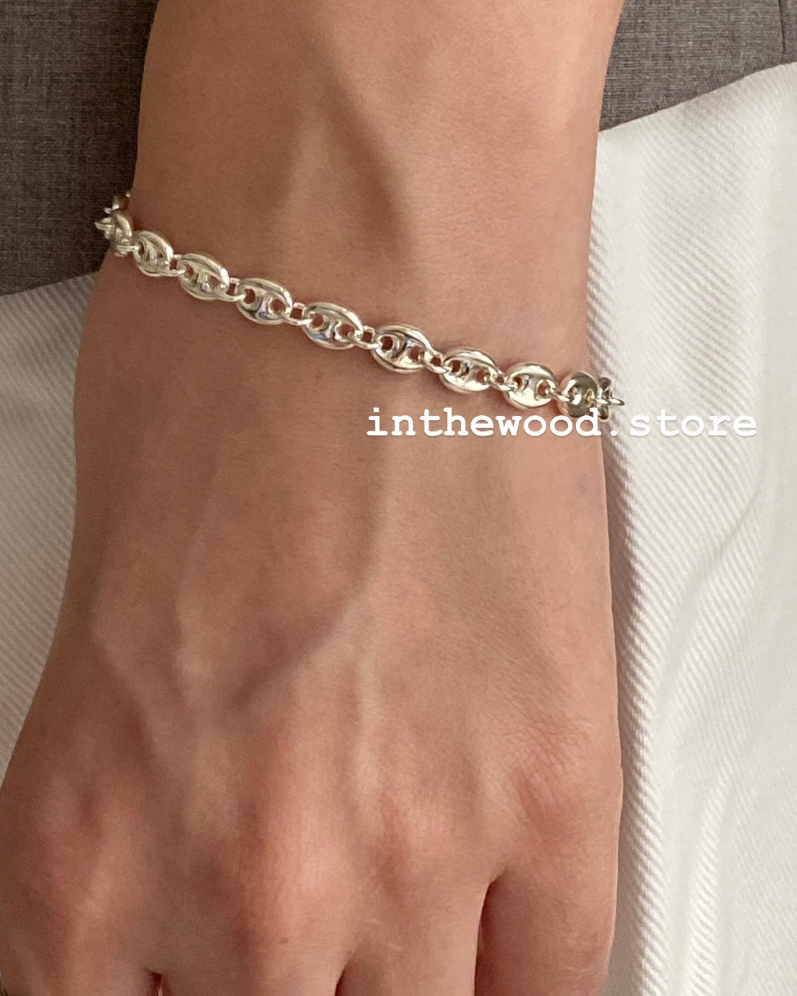 [925silver] Plump Toggle Bracelet-6mm