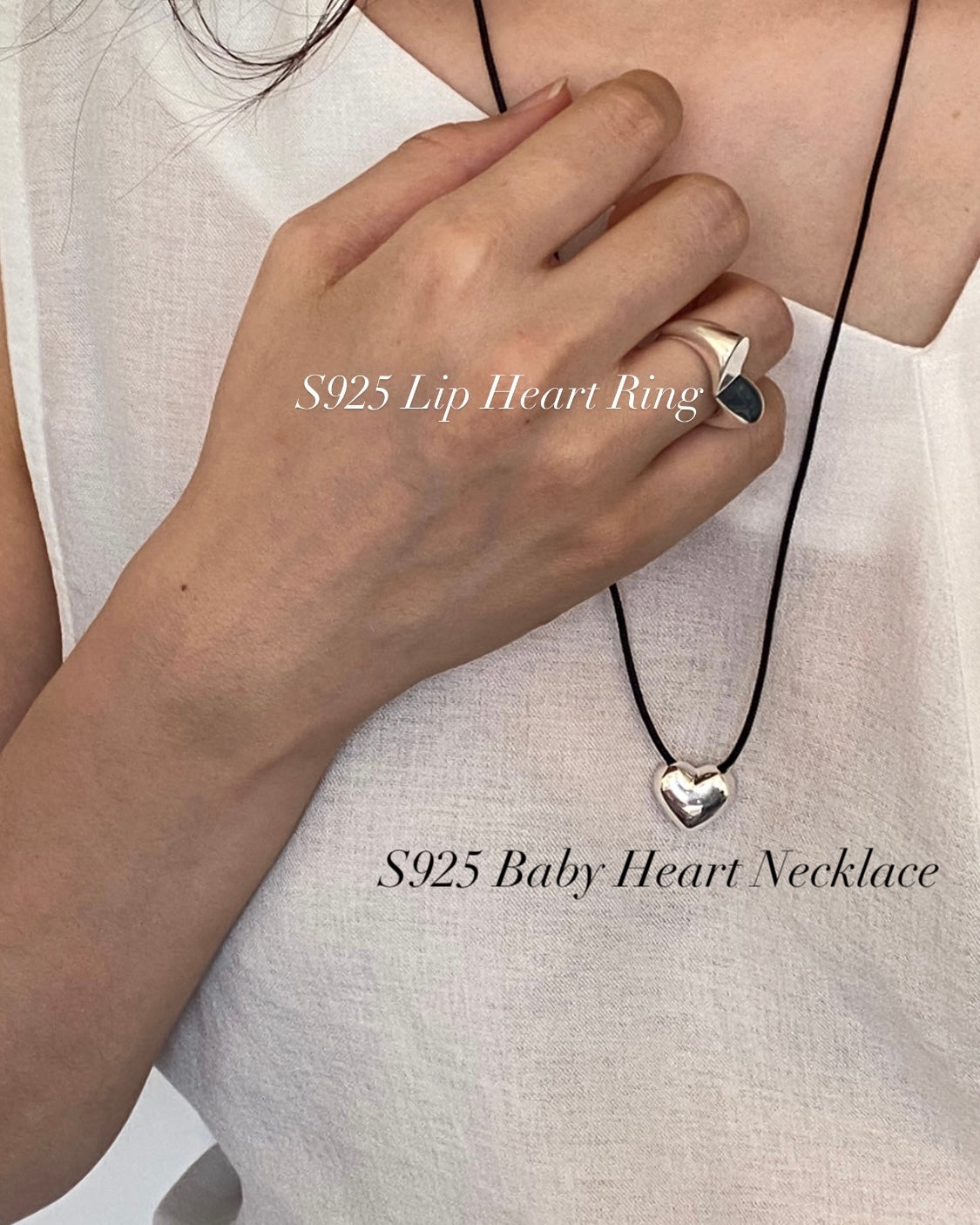 [925silver] Baby Heart Necklace