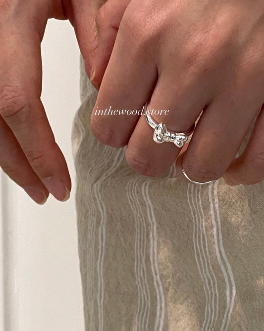 [925silver] Cute Ribbon Ring