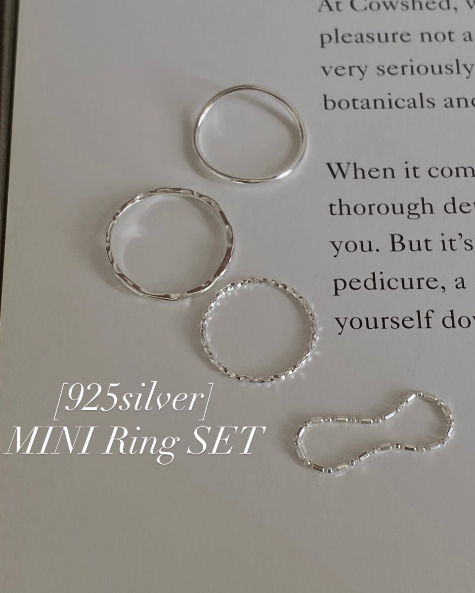 [925silver] MINI Rings SET