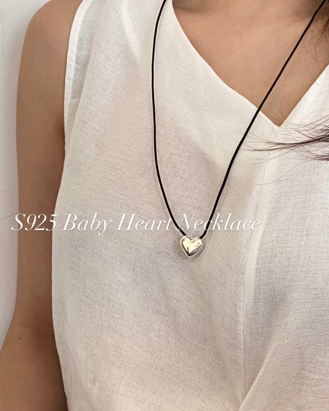 [925silver] Baby Heart Necklace