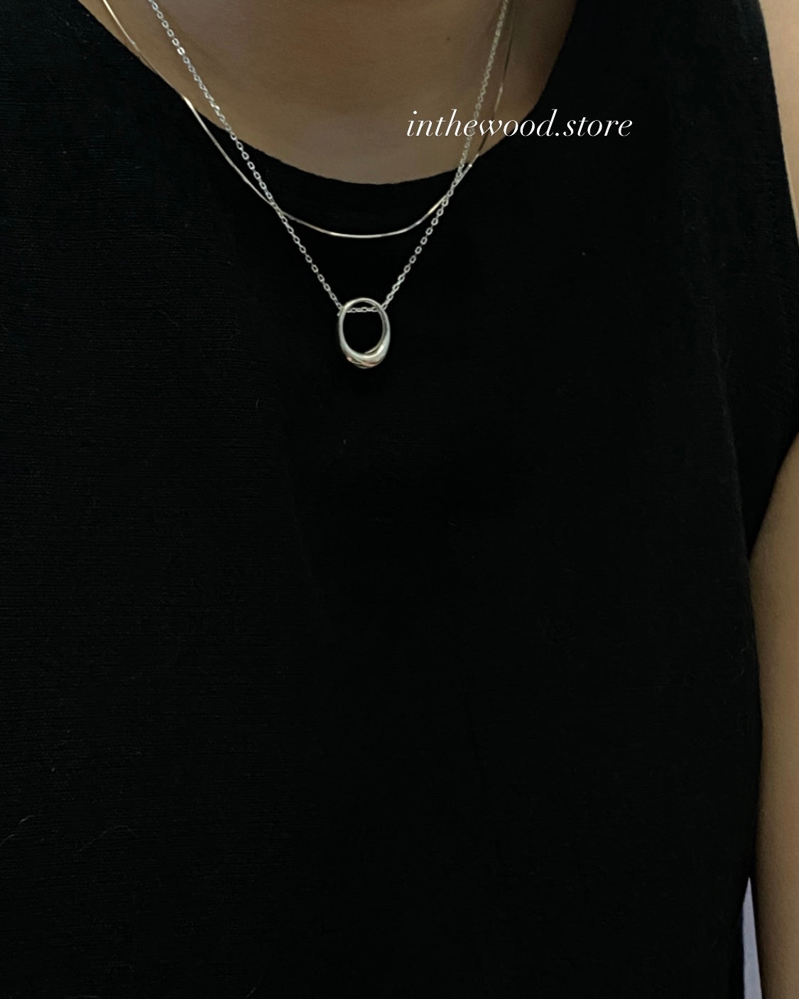 [925silver] Daily O Necklace